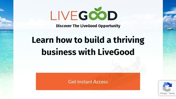 Optin Page #13 - LiveGood - Opportunity