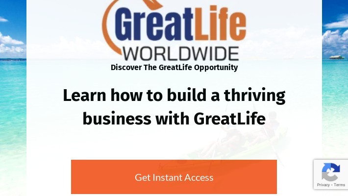 Optin Page #14 - GreatLife - Opportunity