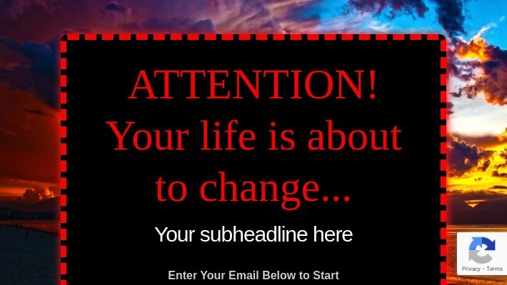 Optin Page #7 (Dark Dramatic)