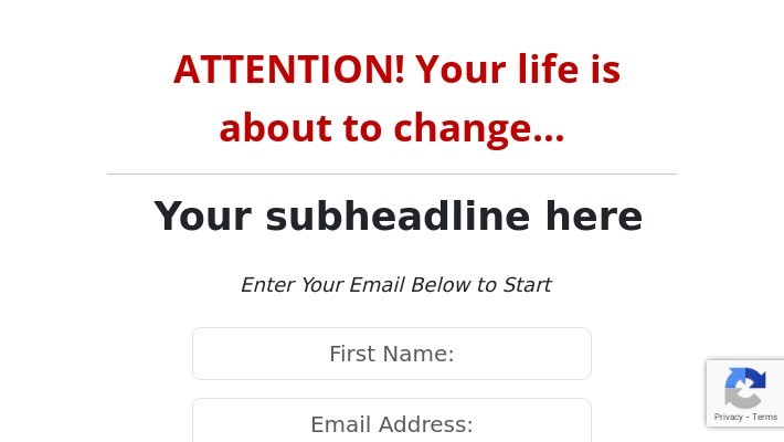 Optin Page #8 (Modern Bootstrap)